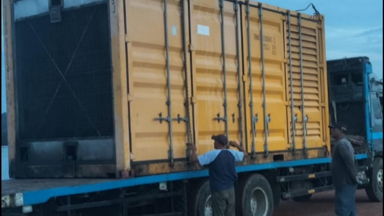 Mesin Genset 1 MW Tiba di PLTD Musai, PLN Optimistis Defisit Listrik di Lingga Segera Teratasi - Tribunbatam.id