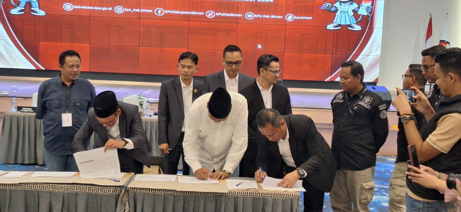 Rekapitulasi Pilkada Bintan Rampung , Roby-Deby Kalahkan Kotak Kosong di 10 Kecamatan