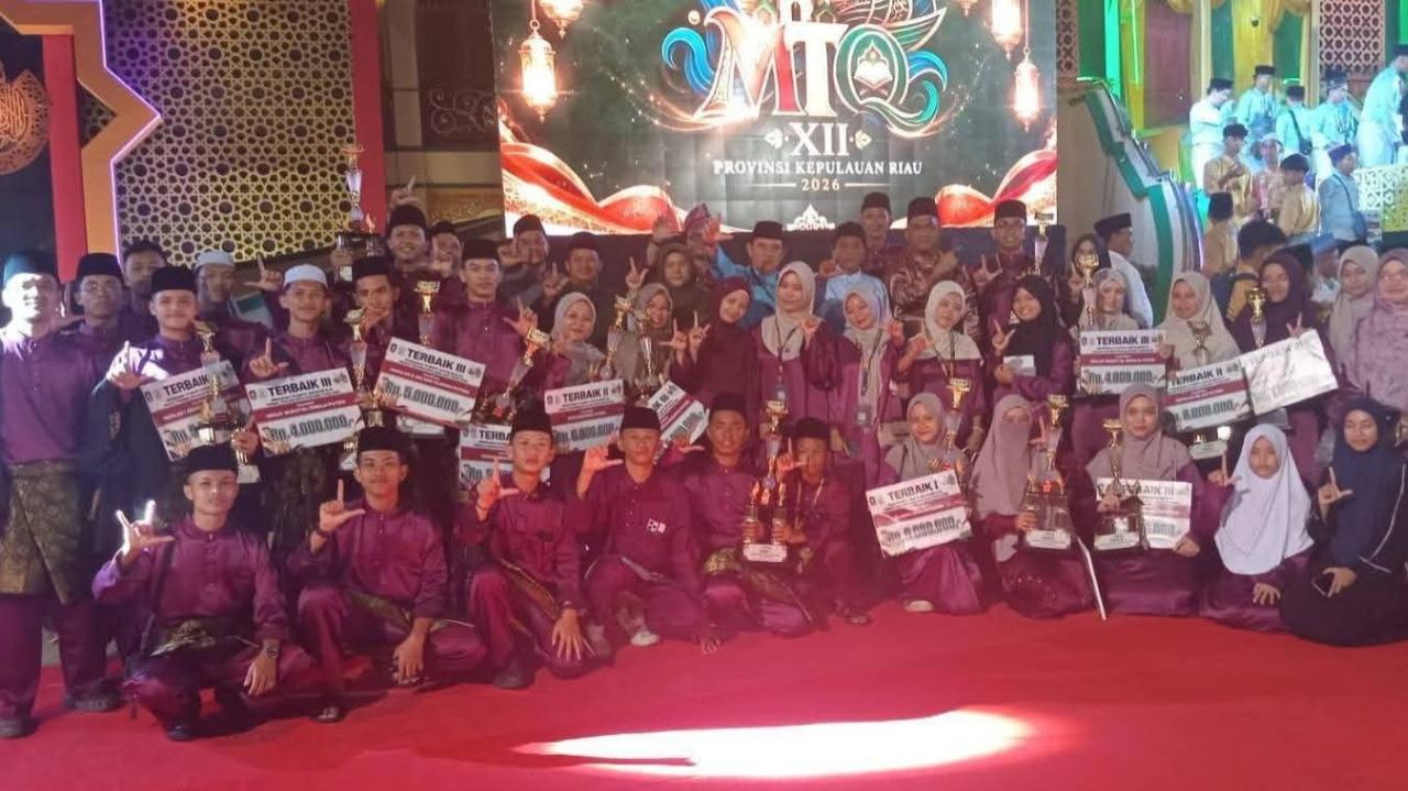 Kafilah Lingga Raih Peringkat Keempat Bersama Natuna pada MTQ XII Tingkat Provinsi Kepri - Tribunbatam.id