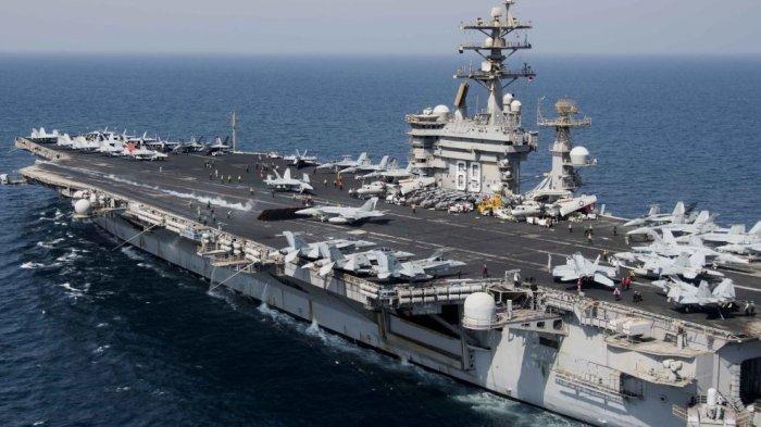 TNI AL Deteksi Kapal Induk AS Melintas di Laut Natuna Utara, Bergerak Menuju Teluk Persia