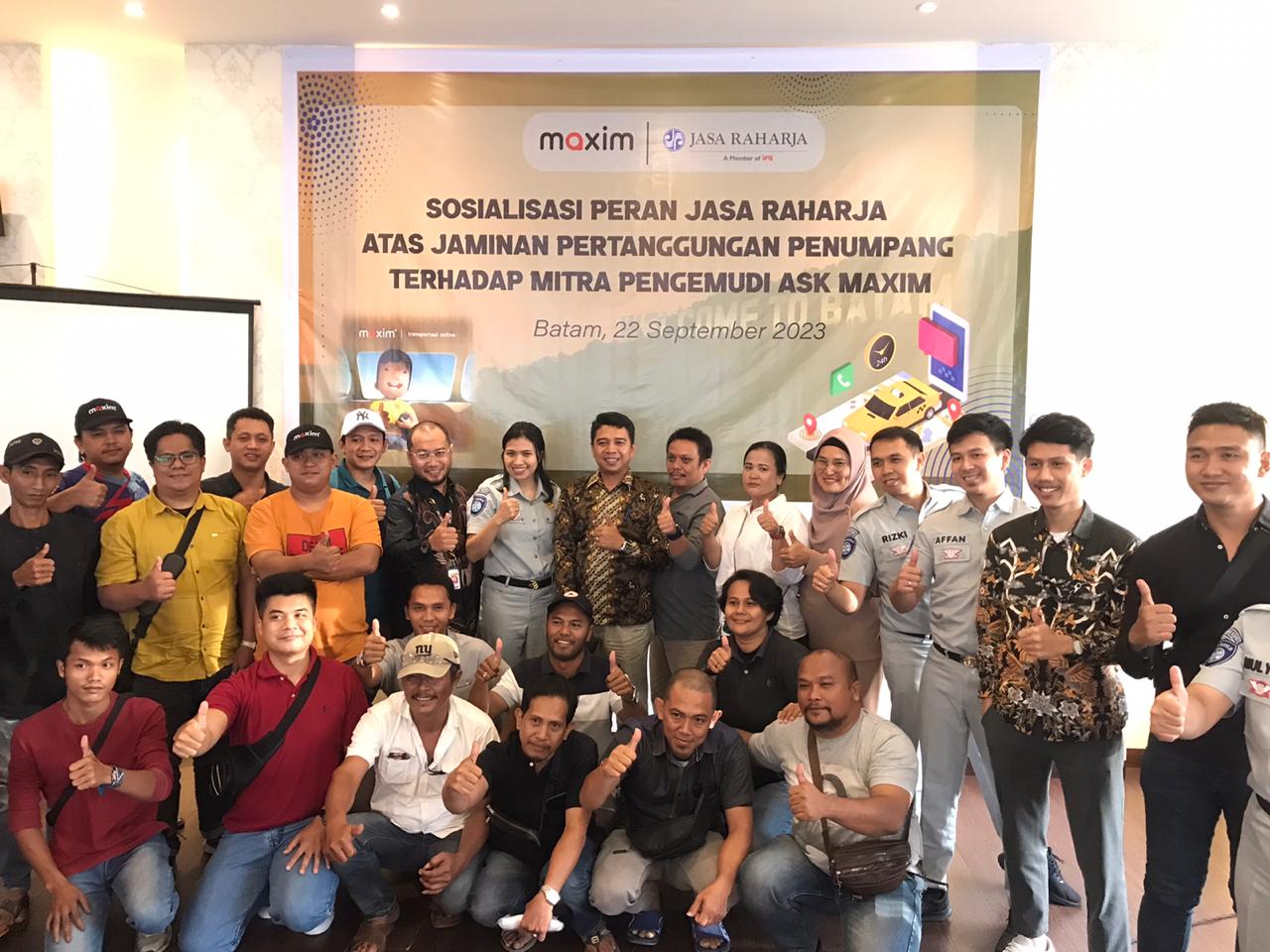 Sosisalisasi Jasa Raharja ke Driver Maxim di Batam, Pentingnya Dalam Lindungan Asuransi