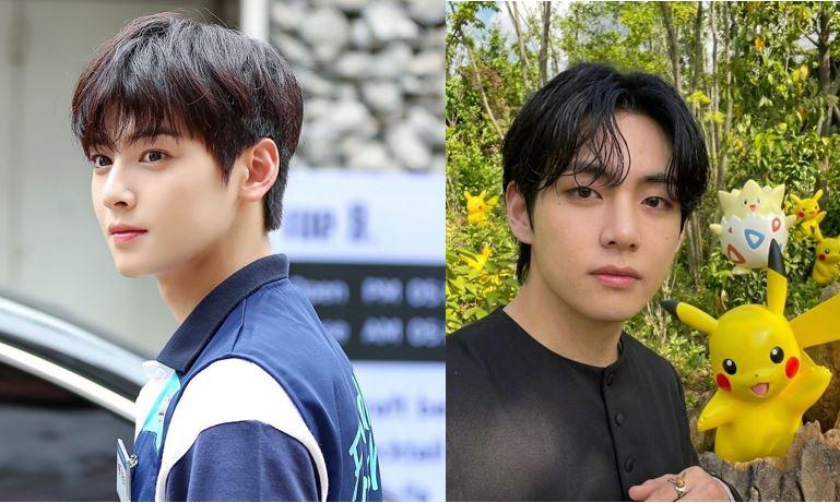 Kolase-potret-Cha-Eun-Wo-dan-Kim-Taehyung-yang-merupakan-idol-Kpop-dan-aktor-Korea.jpg