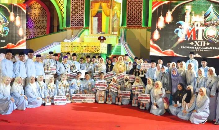 Prestasi Natuna Meningkat di MTQ XII Kepri 2026, Peringkat Empat dengan 18 Trofi - Tribunbatam.id