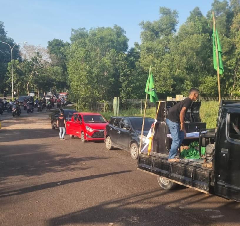 Sebelum Demo di BP Batam, Massa Rempang Galang Kumpul di Temenggung Abdul Jamal
