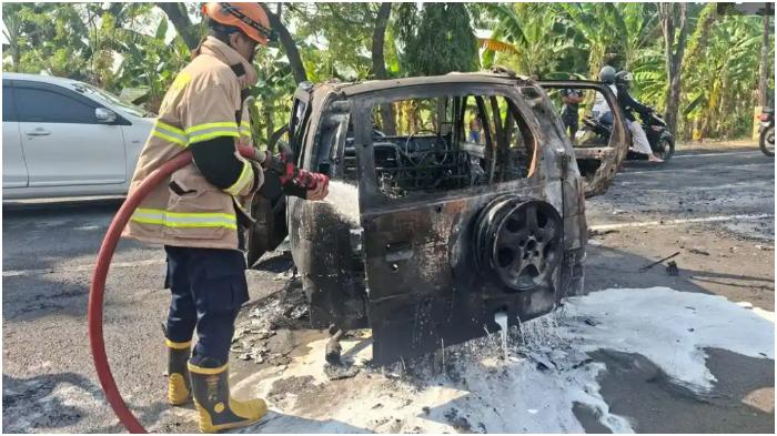 Kesaksian Korban Insiden Mobil Taruna Meledak di Nganjuk, Sempat Terjebak hingga Alami Luka Bakar - Tribunbatam.id