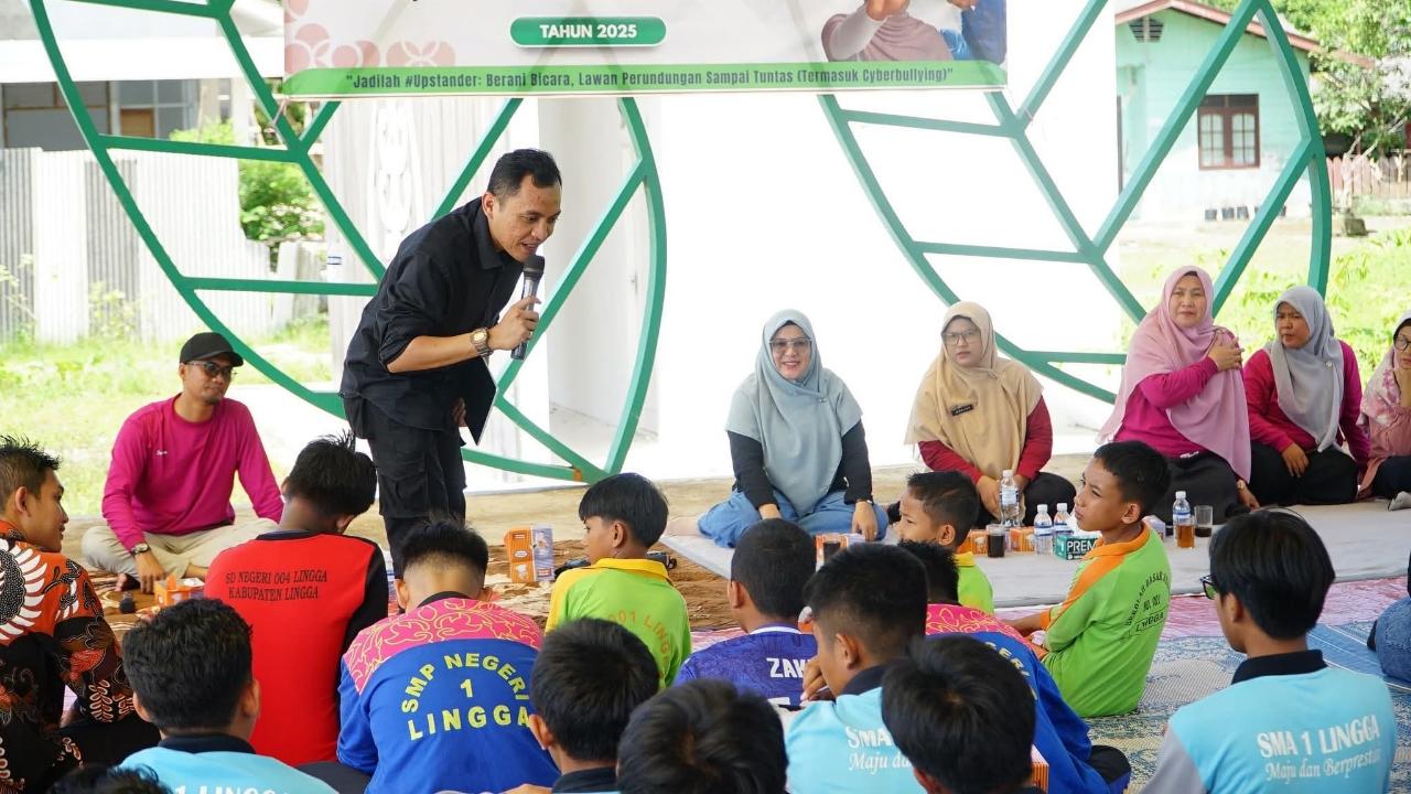 Perundungan Jadi Sorotan, Remaja Daik Sepincan di Lingga Dibekali Edukasi Antibullying