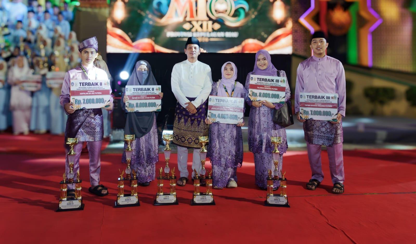 Kafilah Anambas Peringkat 5 di MTQ XII Kepri 2026, Ini Nama-Nama Penyumbang Piala - Tribunbatam.id