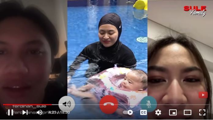 Lihat Adzam Putra Sule Berenang dengan Nathalie Holscher, Mahalini sampai Gemas