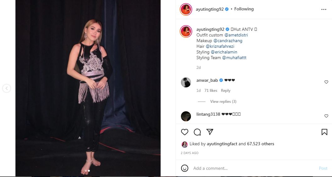 Ayu Ting Ting Bikin Pangling di HUT ANTV, Penampilan Putri Ayah Rozak Tuai Pujian