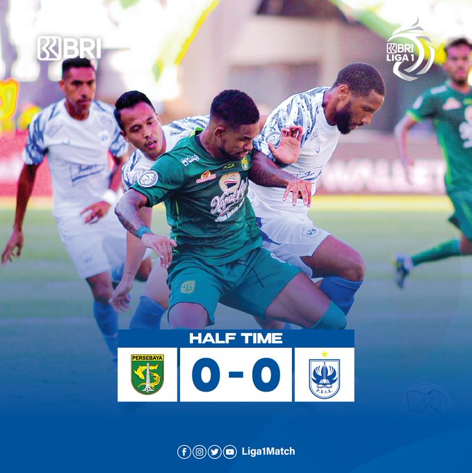 Hasil Persebaya vs PSIS Semarang, Mahesa Jenar Tahan Imbang Bajul Ijo di Babak Pertama