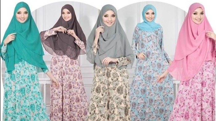 Sambut Lebaran 2019, Inilah 6 Model Gamis Hijab Cokelat Pastel yang Lembut dan Feminim