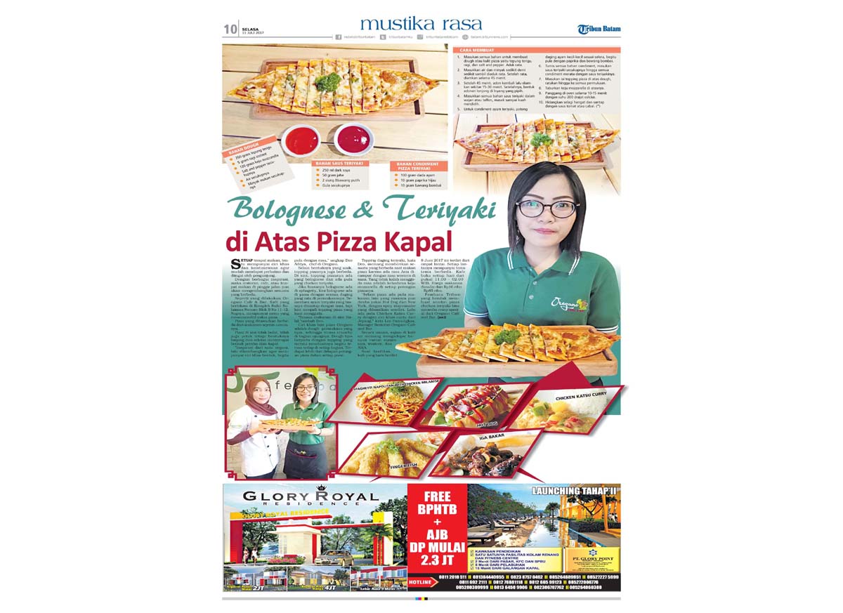 Bolognese & Teriyaki di Atas Pizza Kapal