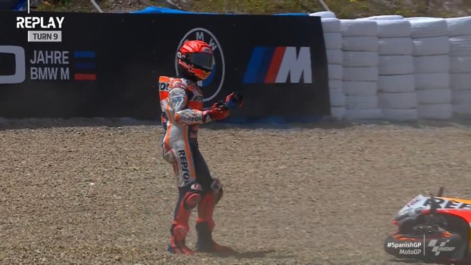 Hasil FP2 MotoGP Spanyol 2022, Quartararo Tercepat, Marc Marquez Crash Dua Kali