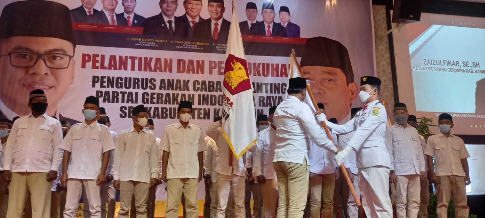 Partai Gerindra Panaskan Mesin Politik Jelang Pilpres 2024, Lantik Pengurus PAC di Karimun