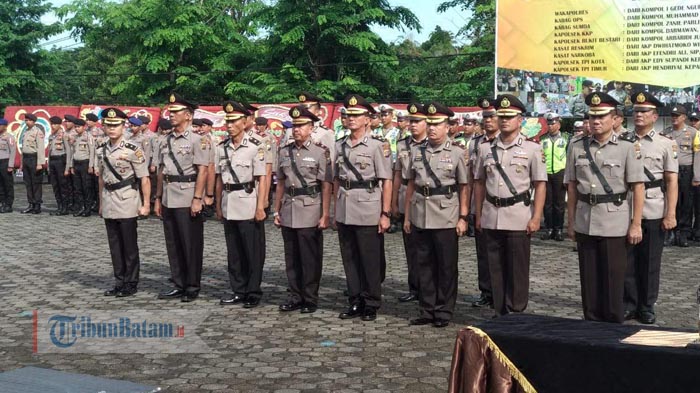 Kapolres Tanjungpinang Lantik Sejumlah Pejabat Baru. Ini Pesan yang Disampaikannya