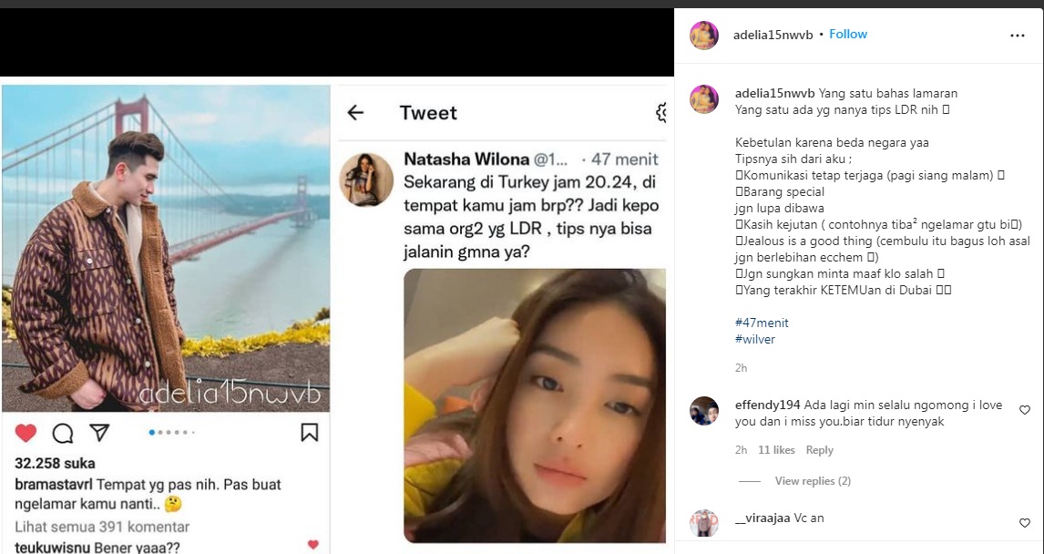 Bakal Bertemu di Dubai, Natasha Wilona dan Verrell Bramasta Sudah Saling Lempar Kode