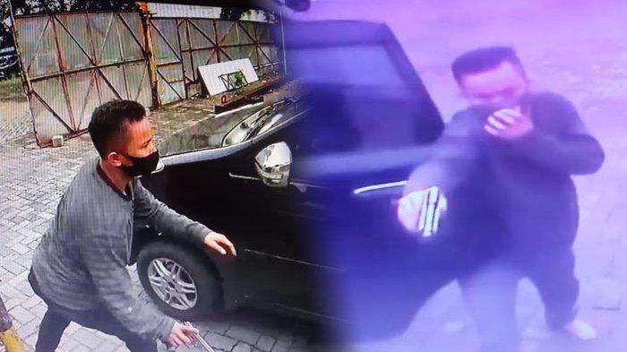 Petugas Keamanan Mengigil Saat Ditodongkan Senpi Oleh Maling yang Ambil Ban Serap
