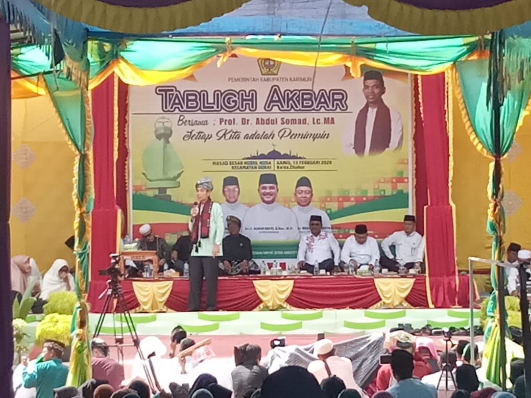 Tidak Hanya Warga Karimun, Warga Inhil Riau Datang ke Kecamatan Durai Lihat Ustaz Abdul Somad