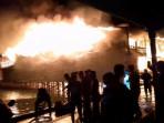 Kebakaran Hebat Melanda Kota Apung Sedanau di Natuna, Sejumlah Bangunan Ludes Dilalap Api