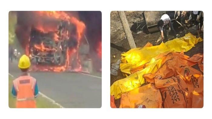 PENYEBAB ALS TABRAK TRUK BBM- Kecelakaan maut antara bus Antar Lintas Sumatera (ALS) dan truk tangki BBM di Jalan Lintas Sumatera (Jalinsum), Kecamatan Karang Jaya, Musi Rawas Utara (Muratara), Rabu (6/5/2026).Kecelakaan itu merenggut 16 nyawa. Para penumpang diduga meninggal karena terjepit bus dan tidak bisa menyelamatkan diri.