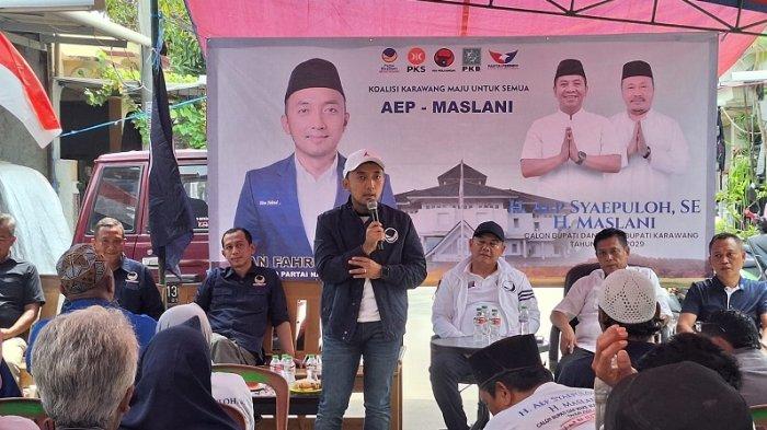 NasDem Karawang Konsolidasi ke Kader Partai Menangkan Paslon Aep-Maslani Jadi Bupati