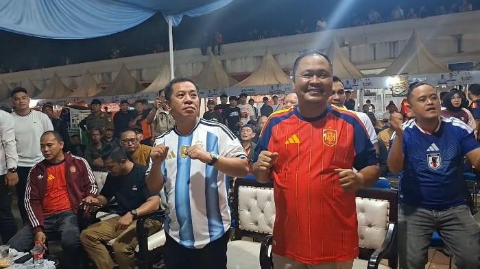 Tengok Kemeriahan Nobar Final Piala Dunia 2026 Antara Spanyol vs Argentina, Dihadiri Bupati Karawang