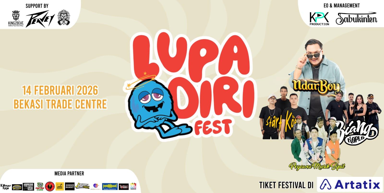 Musik Koplo di Lupa Diri Festival Siap Guncang Bekasi, Ndarboy Genk Jadi Bintang Utama