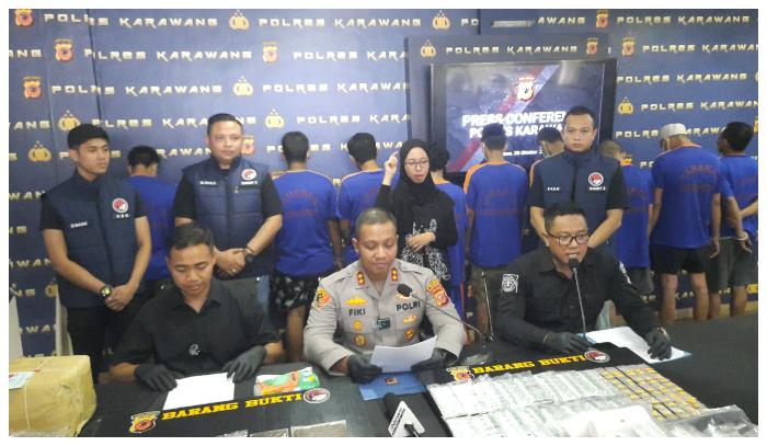 Dua Bulan, 28 Kasus Narkoba Terungkap di Karawang, 32 Tersangka Ditangkap