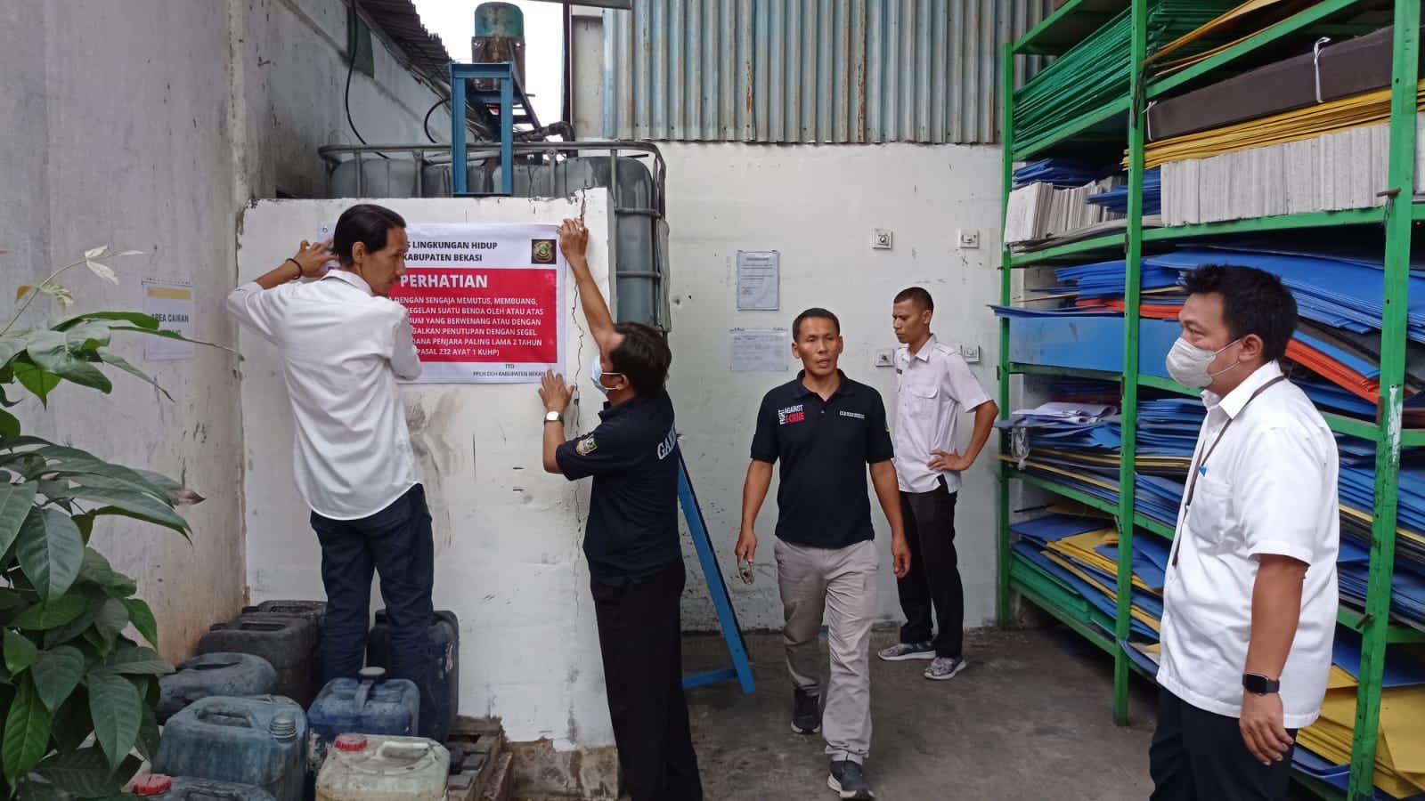 Cemari Lingkungan, Pemkab Bekasi Beri Sanksi Administratif PT Kimu Sukses Abadi