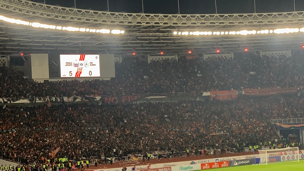 Jumlah Penonton Pertandingan Persija Jakarta Vs PSS Sleman jadi Terbanyak di Liga 1 2022/23