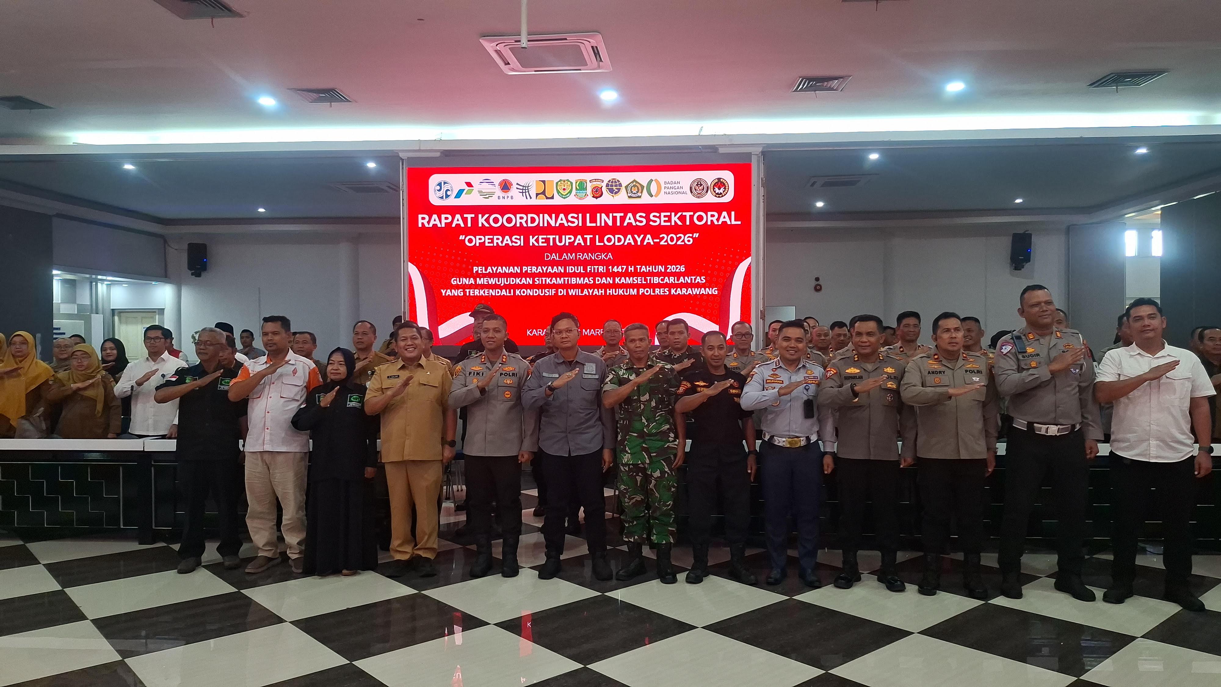 Polres Karawang Kerahkan 785 Personel untuk Pengamanan Mudik Lebaran 2026