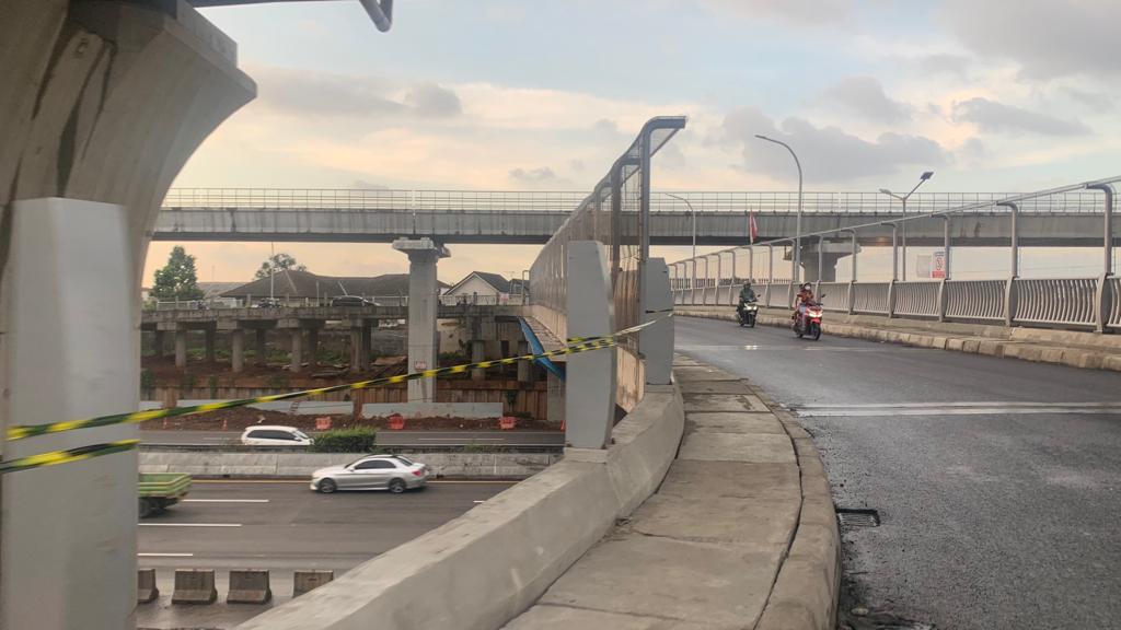 Sebulan Sudah Bisa Dilintasi Pengendara, Pagar Pembatas Jembatan Antilope Belum Terpasang Sempurna