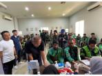 300 Ojol di Karawang Dapat Cek Kesehatan dan Sembako dari NasDem, Saan Mustopa Turun Tangan