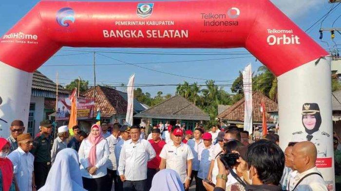 Bupati Bangka Selatan Gelar Program Aik Bakung di Desa Serdang, Pemkab Gelontorkan Dana Rp52 M