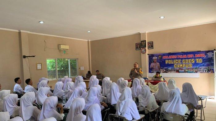 Operasi Zebra Menumbing 2023, Ditlantas Polda Babel Gelar Police Goes to Campus
