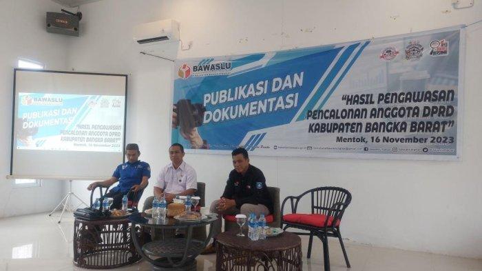 Bawaslu Bangka Barat Sampaikan Hasil Pengawasan 404 Caleg