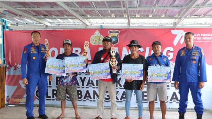 HUT ke-77 Bhayangkara, 94 Peserta Ramaikan Lomba Mancing Polres Bangka Tengah
