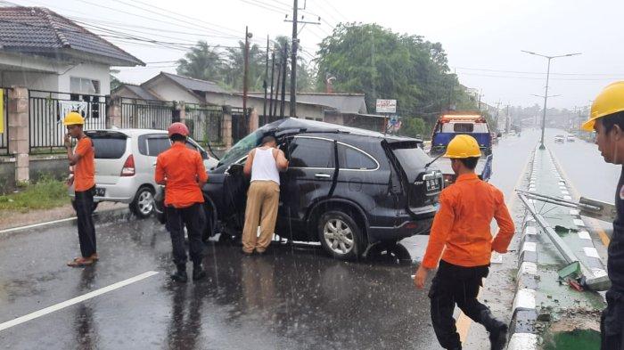 Tiga Lakalantas Terjadi Saat Hujan Lebat Guyur Bangka
