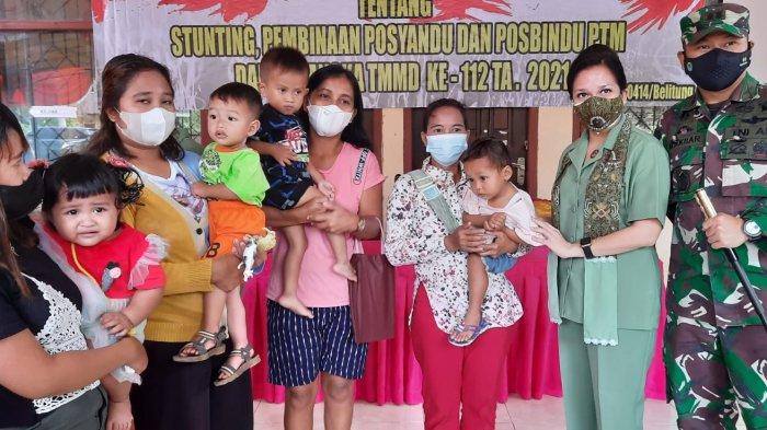 Program TMMD ke-112 Gelar Penyuluhan Pencegahan Stunting di Desa Kelubi Manggar