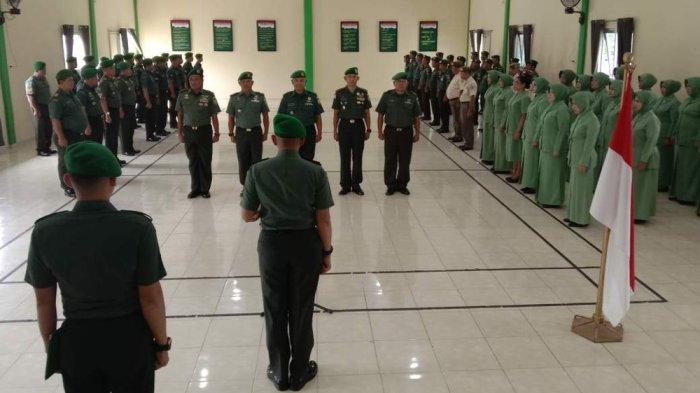 Tiga Perwira Pindah Tugas, Dandim 0414 Belitung Pimpin Acara Korps Raport Pindah dan Masuk Satuan