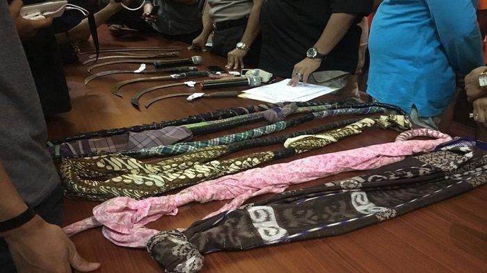Tawuran Perang Sarung isi Batu di Depan Hotel Bahamas Belitung, Belasan Remaja Diamankan Polisi