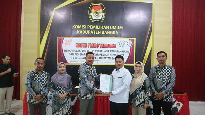 KPU Tetapkan Daftar Pemilih Sementara Kabupaten Bangka 233.028 Pemilih