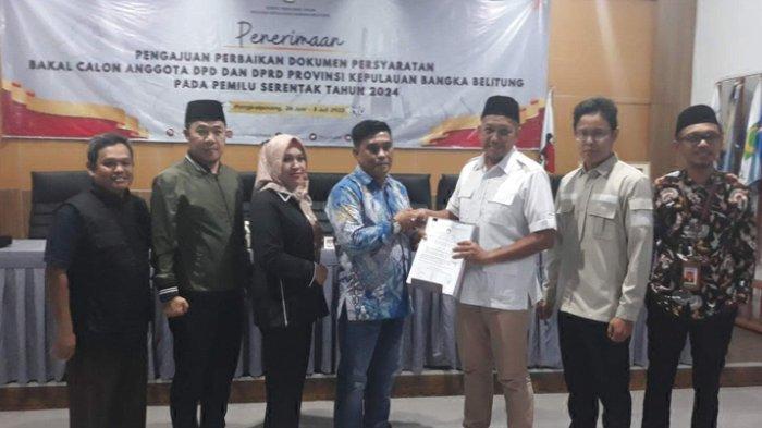 DPD Partai Gerindra Babel Serahkan Perbaikan Berkas 45 Bacaleg, Apresiasi Jajaran KPU dan Bawaslu