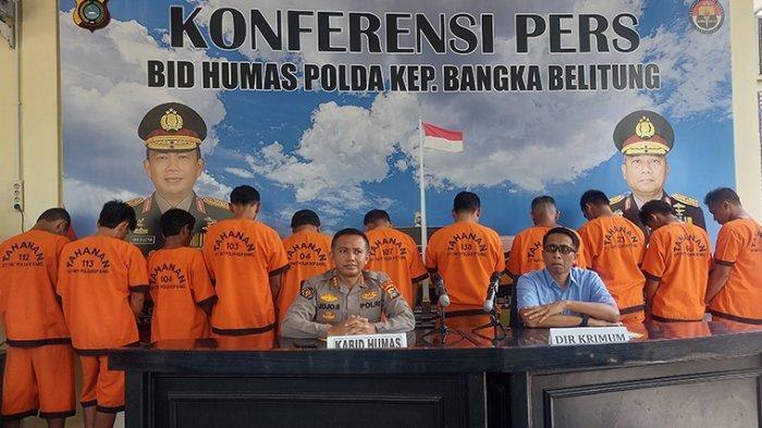 Polda Babel Gelar Konferensi Pers Penangkapan Pelaku Perusakan di PT Foresta, Begini Kronologisnya