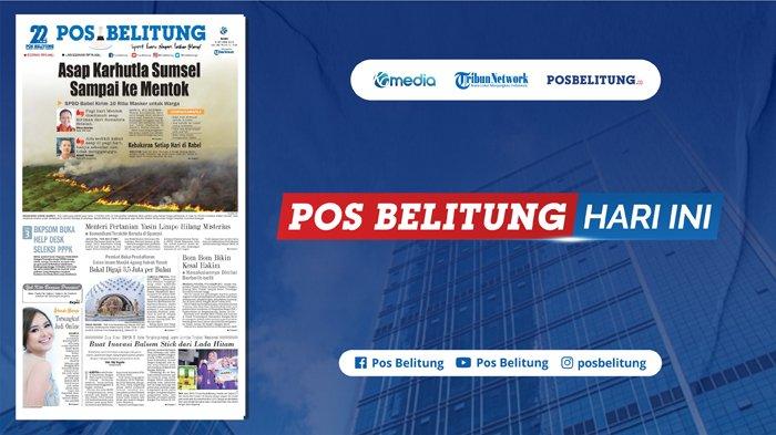 Asap Karhutla Sumsel Sampai ke Mentok Bangka Barat, BPBD Babel Kirim 10 Ribu Masker untuk Warga