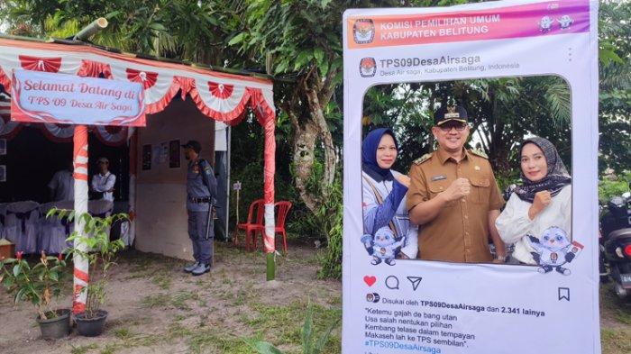 Desa Air Saga Mata Pilih Terbanyak di Belitung, Ketua PPS Pastikan Kesiapan TPS Hadapi Pemilu 2024