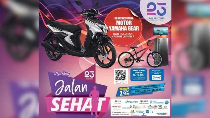 Rute Jalan Sehat HUT ke-23 Pos Belitung Bakal Melewati Bundaran Satam, Ini Rute Lengkapnya