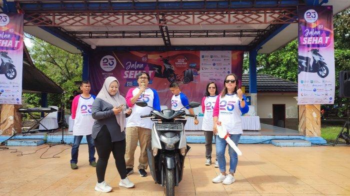 Arista Dapat Motor Yamaha Gear Hadiah Utama Jalan Sehat HUT ke-23 Pos Belitung
