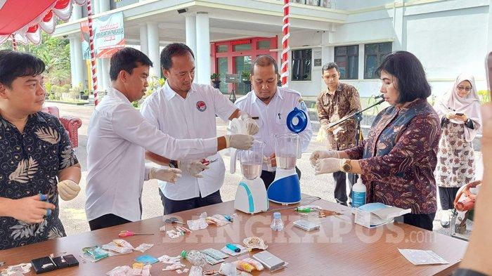 Kejari Basel Musnahkan Barang Bukti 47 Perkara Tipidum, Narkoba Diblender Dicampur Air dan Pestisida