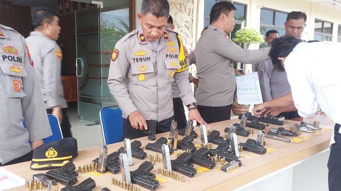 Pemeriksaan Berkala Senjata Api di Polres Bangka Barat, Wakapolres Ingatkan Soal Tanggung Jawab